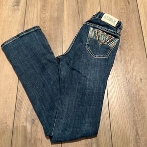 Girls boot cut rock &roll denim